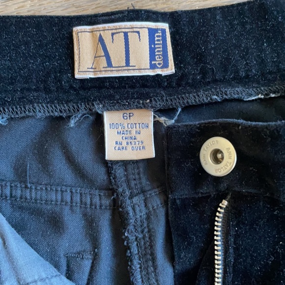 Vintage Ann Taylor black velvet pants - Picture 4 of 7